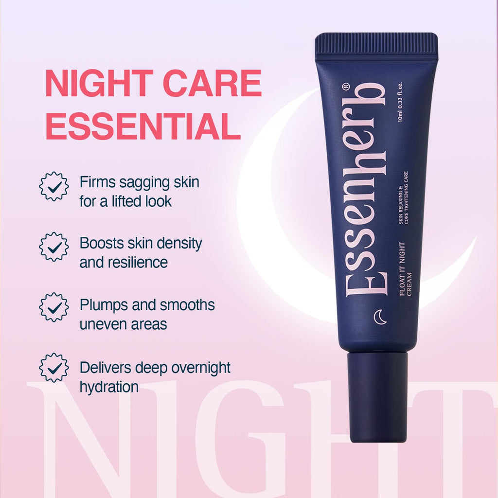 Day to Night Routine Program Mini – Bounce It Day Cream & Float It Night Cream | Soybean Extract, Retinol & Ceramide for Glass Skin | Trial & Travel Size Korean Skincare Set (0.33 fl oz EA)