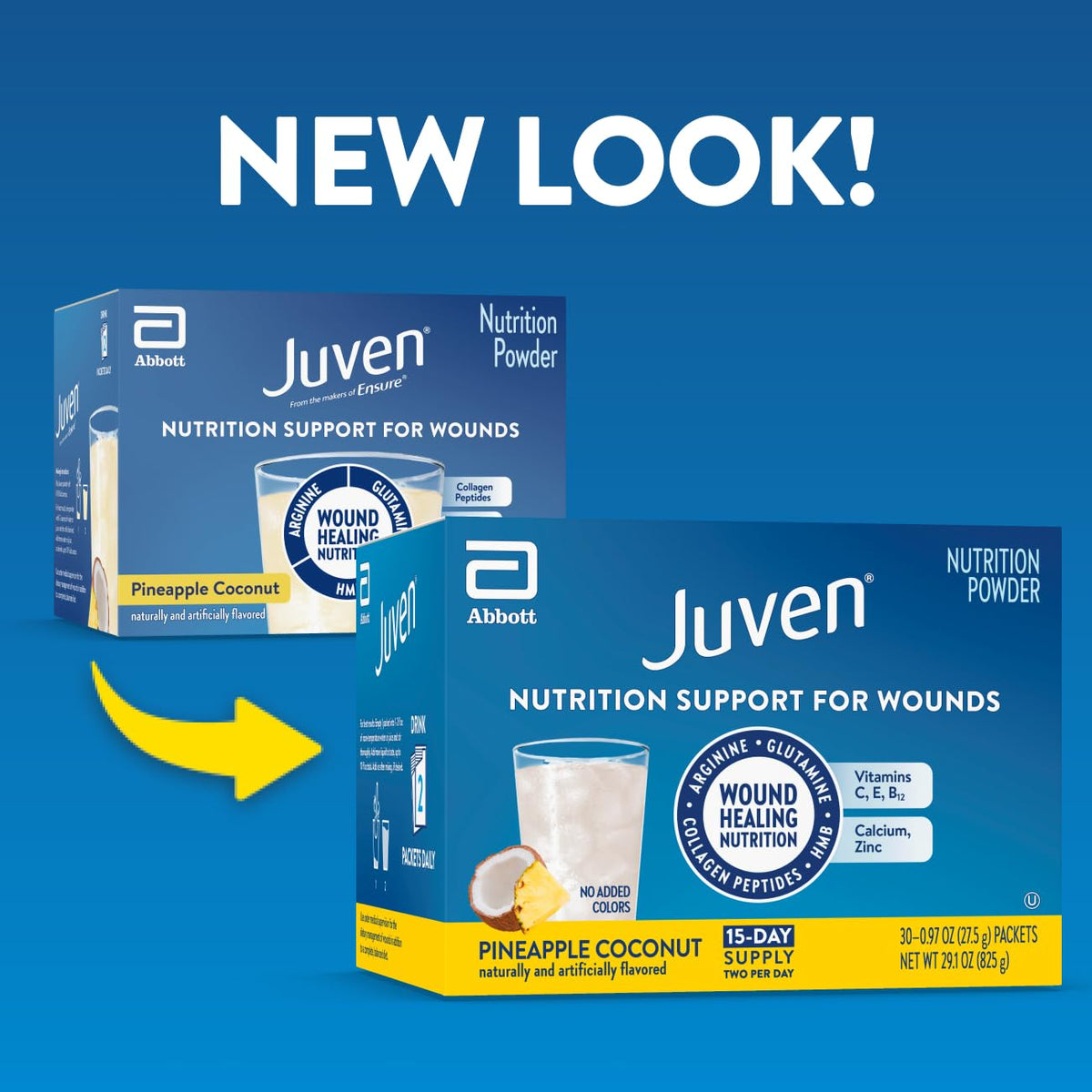 Juven Nutrition Support for Wound Healing, Pineapple Coconut, 14ct