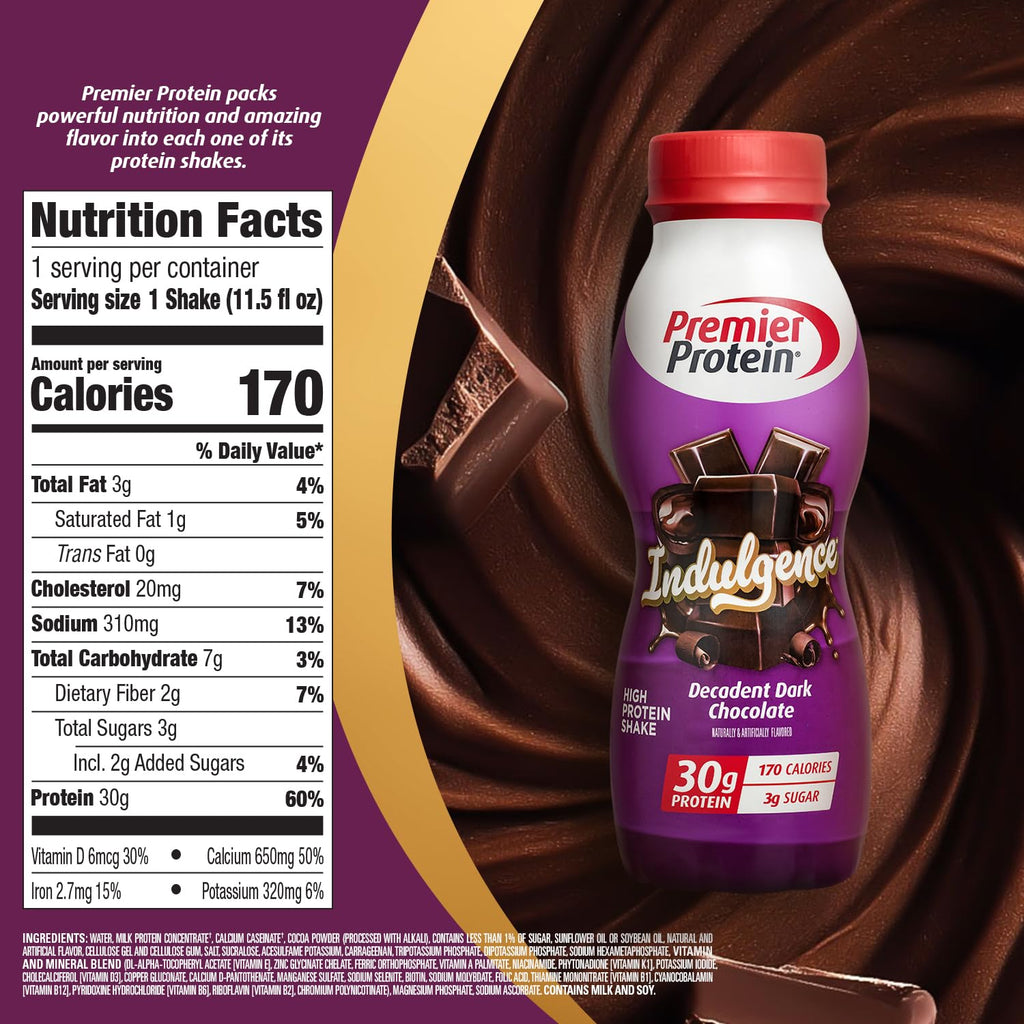 Premier Protein INDULGENCE 30g Shake, White Chocolate Raspberry, 12 Pack