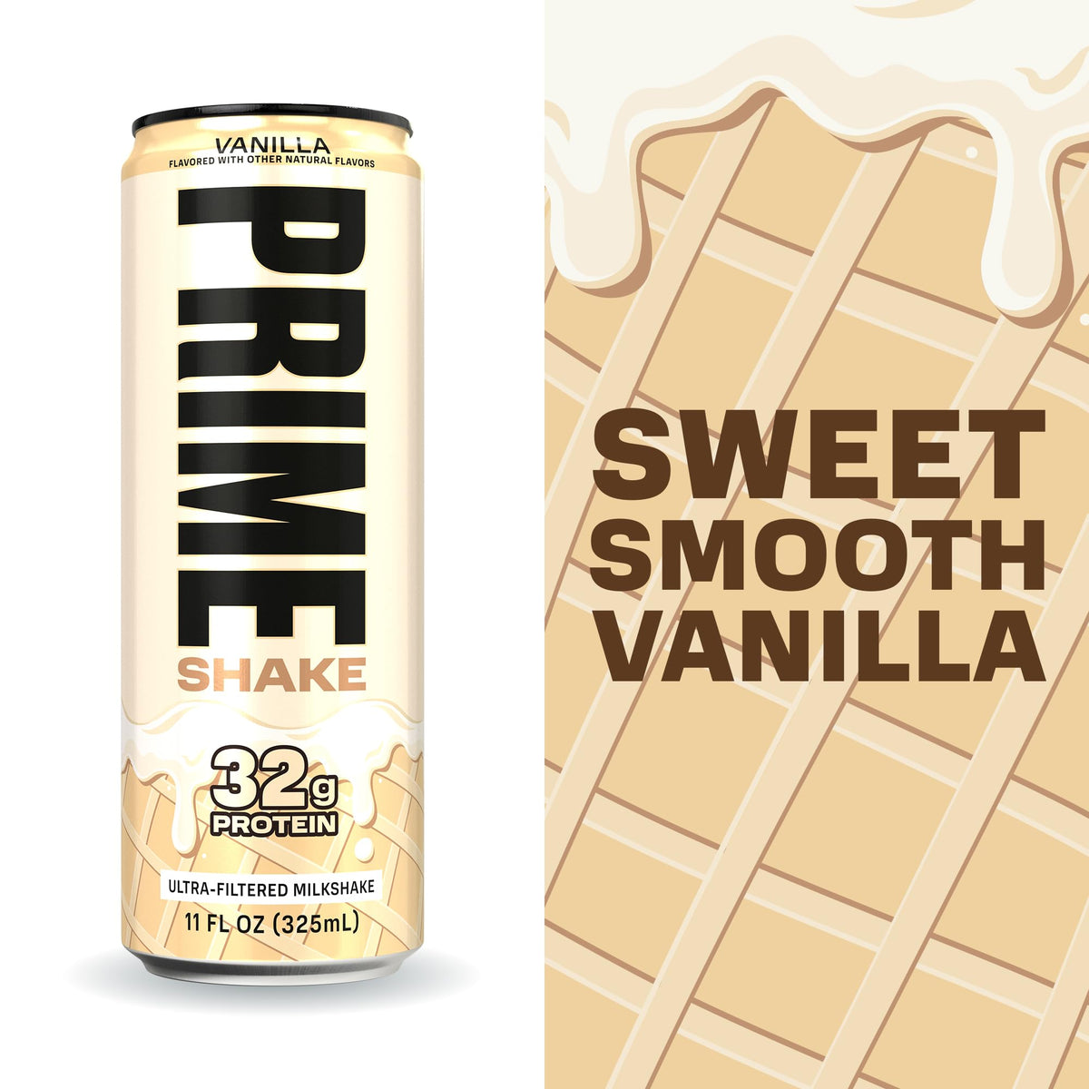 PRIME Shakes, Chocolate, 32g Protein Shake for Muscle Support & Recovery, Ultra-Filtered Milk, Lactose Free, Low Sugar, Low Calorie, Ready to Drink, 11 fl oz, 12 Pack