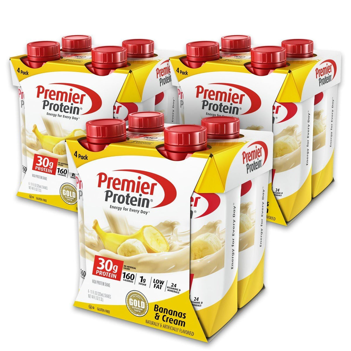Premier Protein Shake, Liquid, Chocolate Peanut Butter, 30g Protein, Bottle, Gluten Free, 11 fl oz, 12 Pack