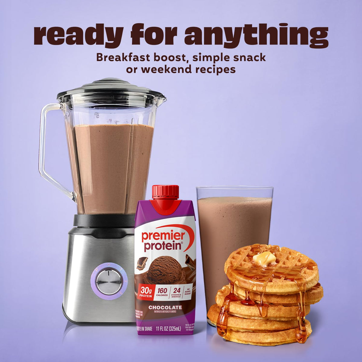 Premier Protein Shake, Liquid, Chocolate Peanut Butter, 30g Protein, Bottle, Gluten Free, 11 fl oz, 12 Pack
