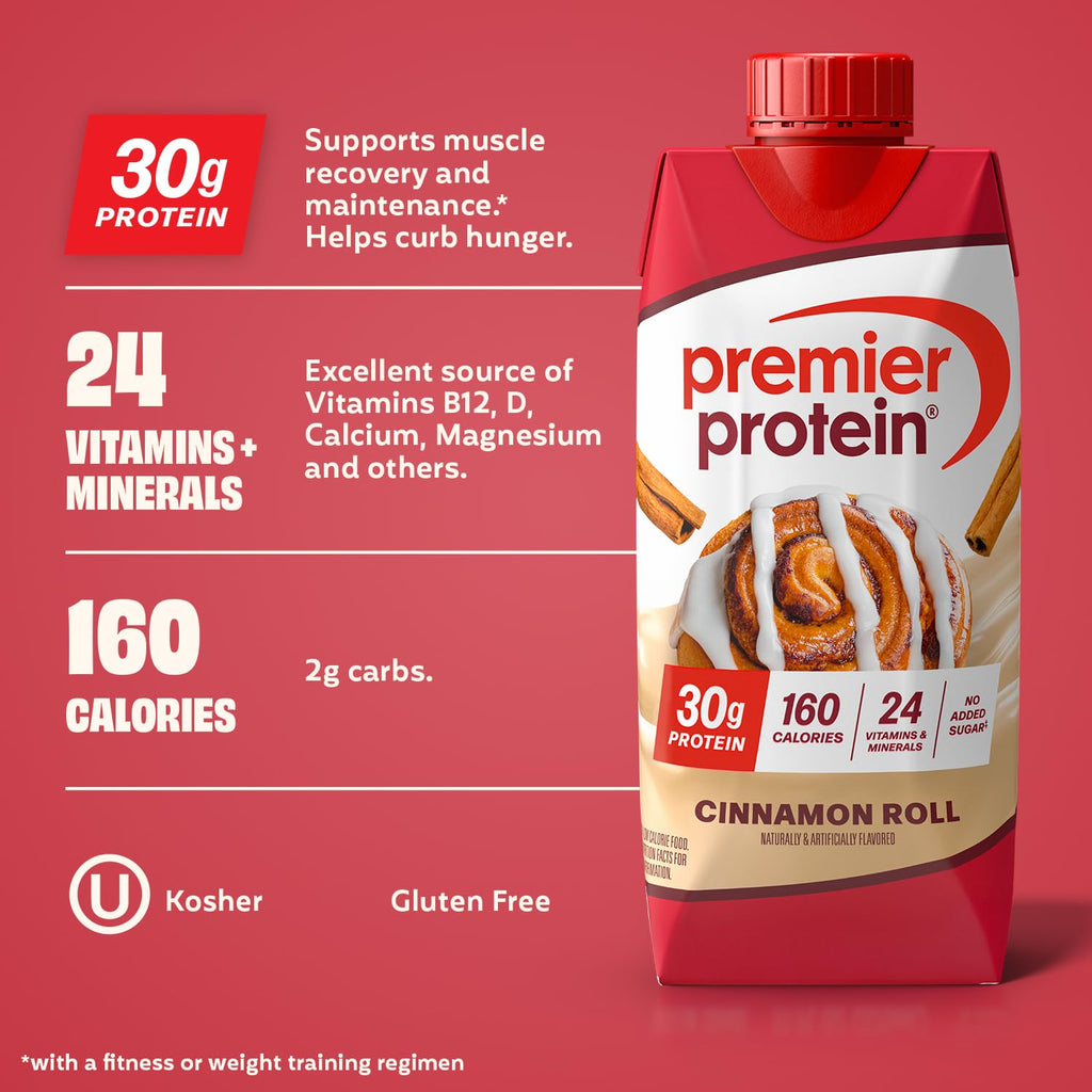 Premier Protein Shake, Liquid, Chocolate Peanut Butter, 30g Protein, Bottle, Gluten Free, 11 fl oz, 12 Pack