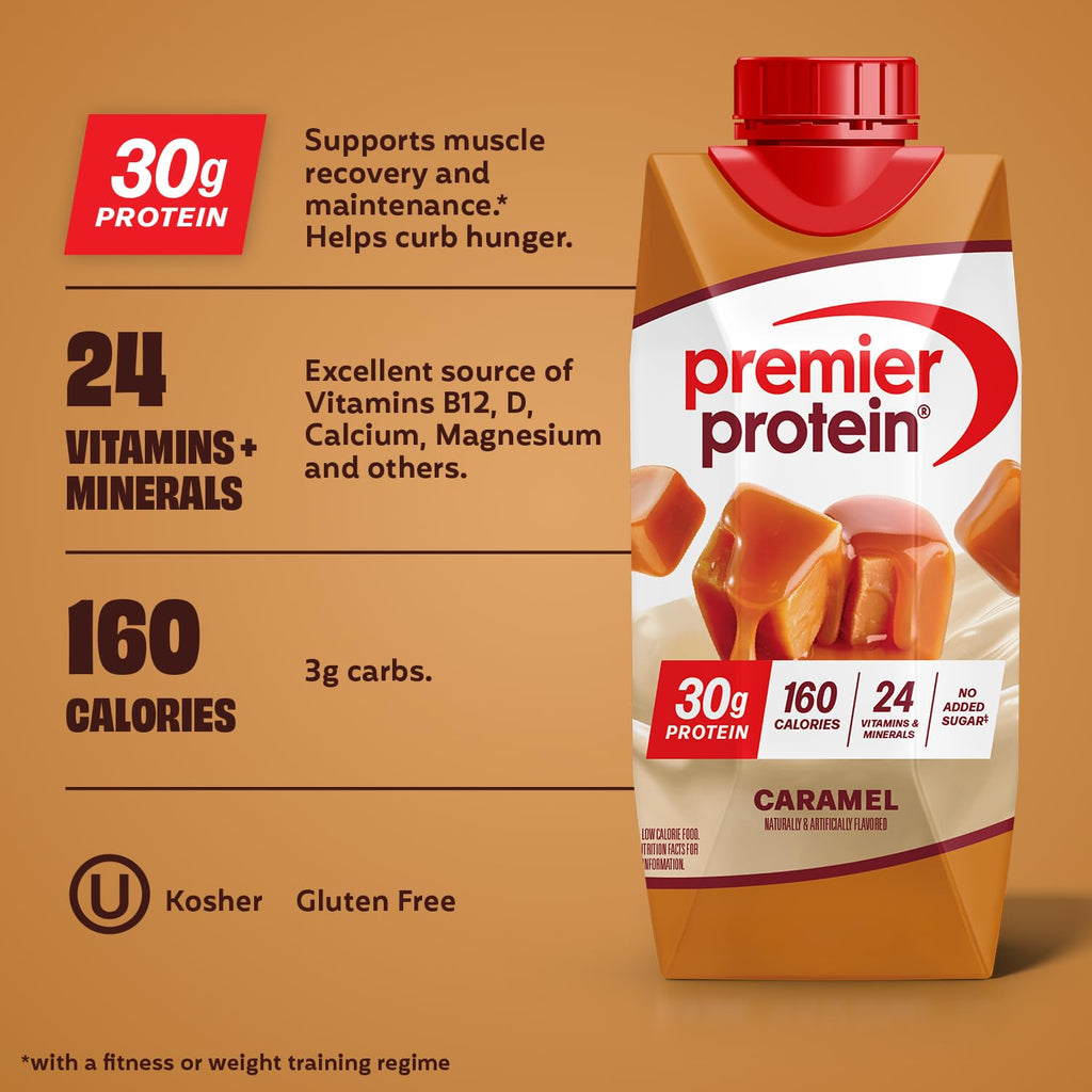 Premier Protein Shake, Liquid, Chocolate Peanut Butter, 30g Protein, Bottle, Gluten Free, 11 fl oz, 12 Pack