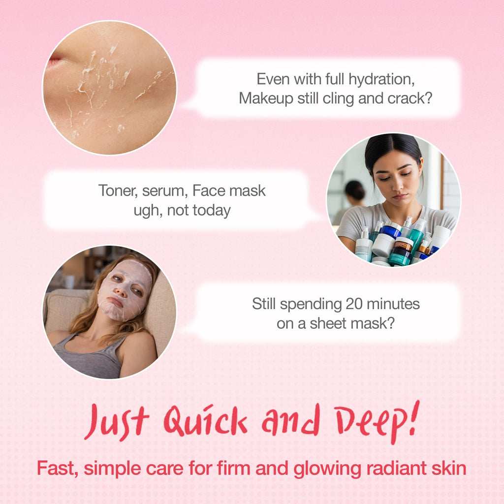 Quick & Deep Oxy-Bubble Essence | Firming & Glow Serum with Collagen, Peptide & Niacinamide | Fast Absorption & Makeup-Ready | Korean Skincare 3.28 fl oz
