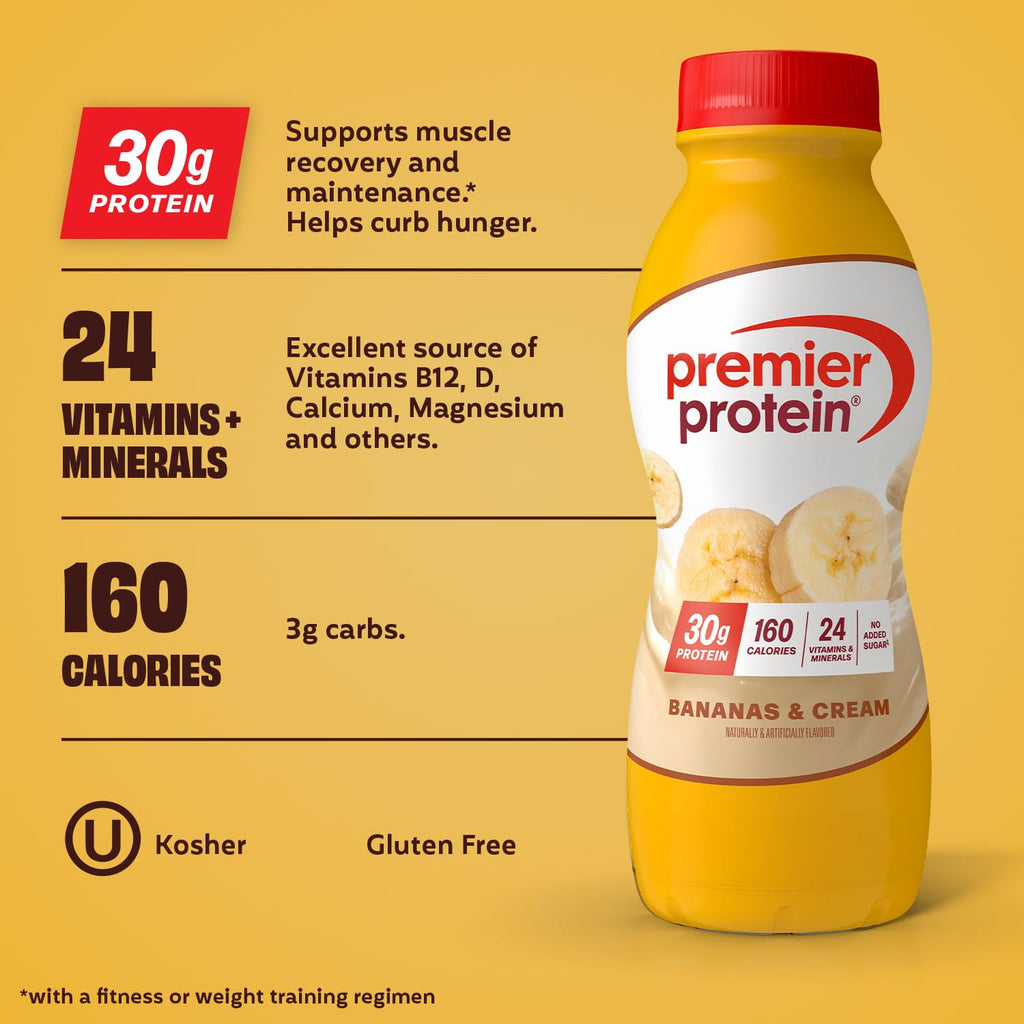 Premier Protein 30g High Protein Shake, Chocolate, 12 Pack