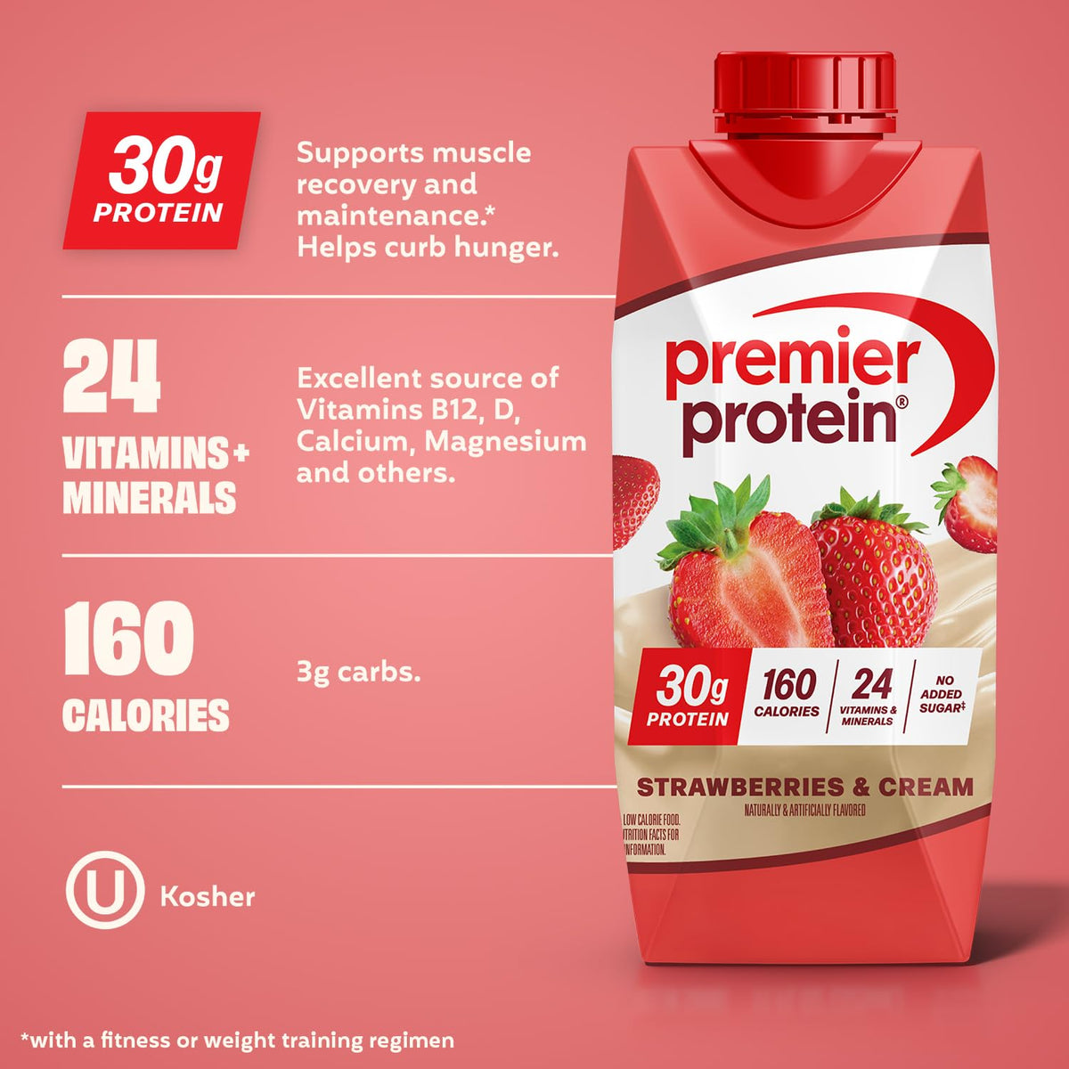 Premier Protein Shake, Liquid, Chocolate Peanut Butter, 30g Protein, Bottle, Gluten Free, 11 fl oz, 12 Pack