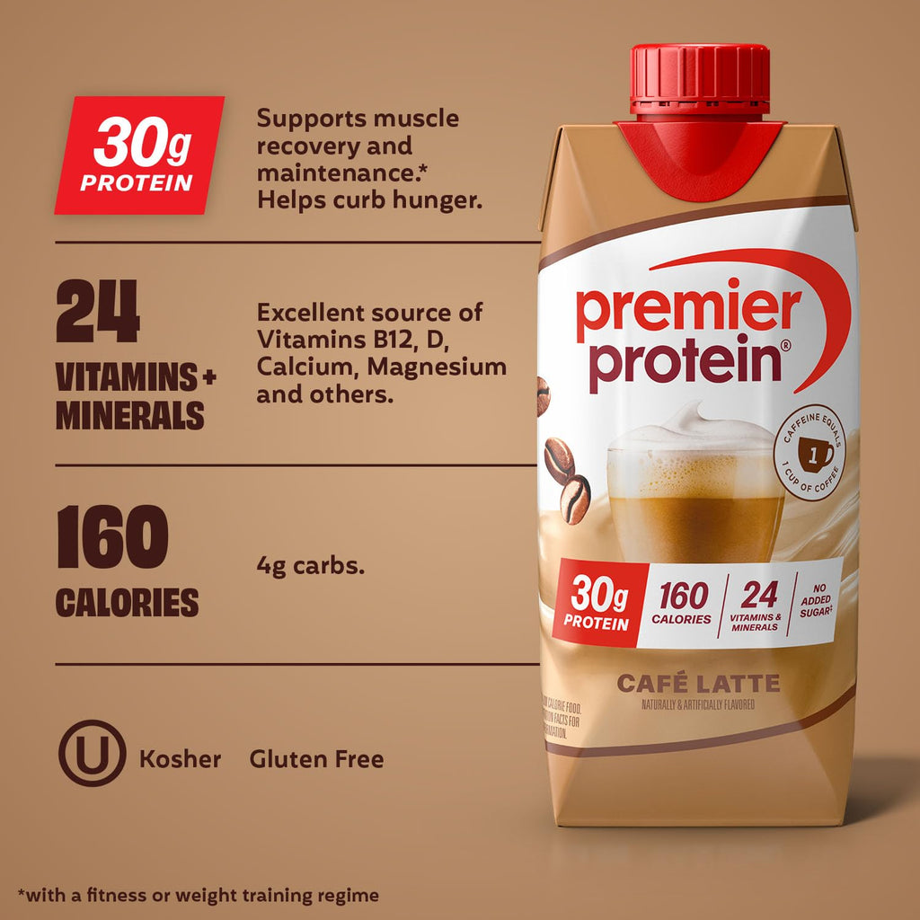 Premier Protein Shake, Liquid, Chocolate Peanut Butter, 30g Protein, Bottle, Gluten Free, 11 fl oz, 12 Pack