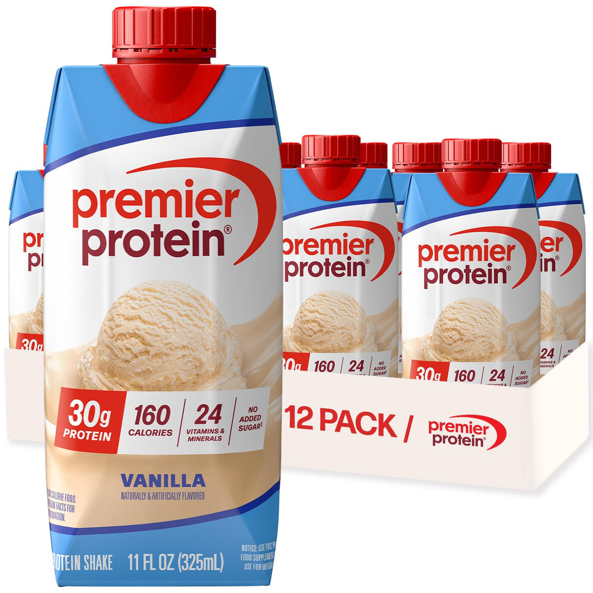 Premier Protein Shake, Liquid, Chocolate Peanut Butter, 30g Protein, Bottle, Gluten Free, 11 fl oz, 12 Pack