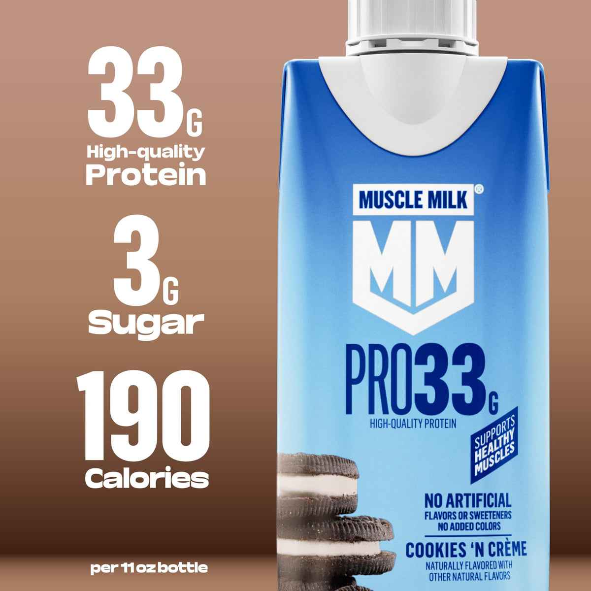 Muscle Milk Pro Liquid High Protein Shake, Chocolate, 11 Fl Oz (Pack of 12)