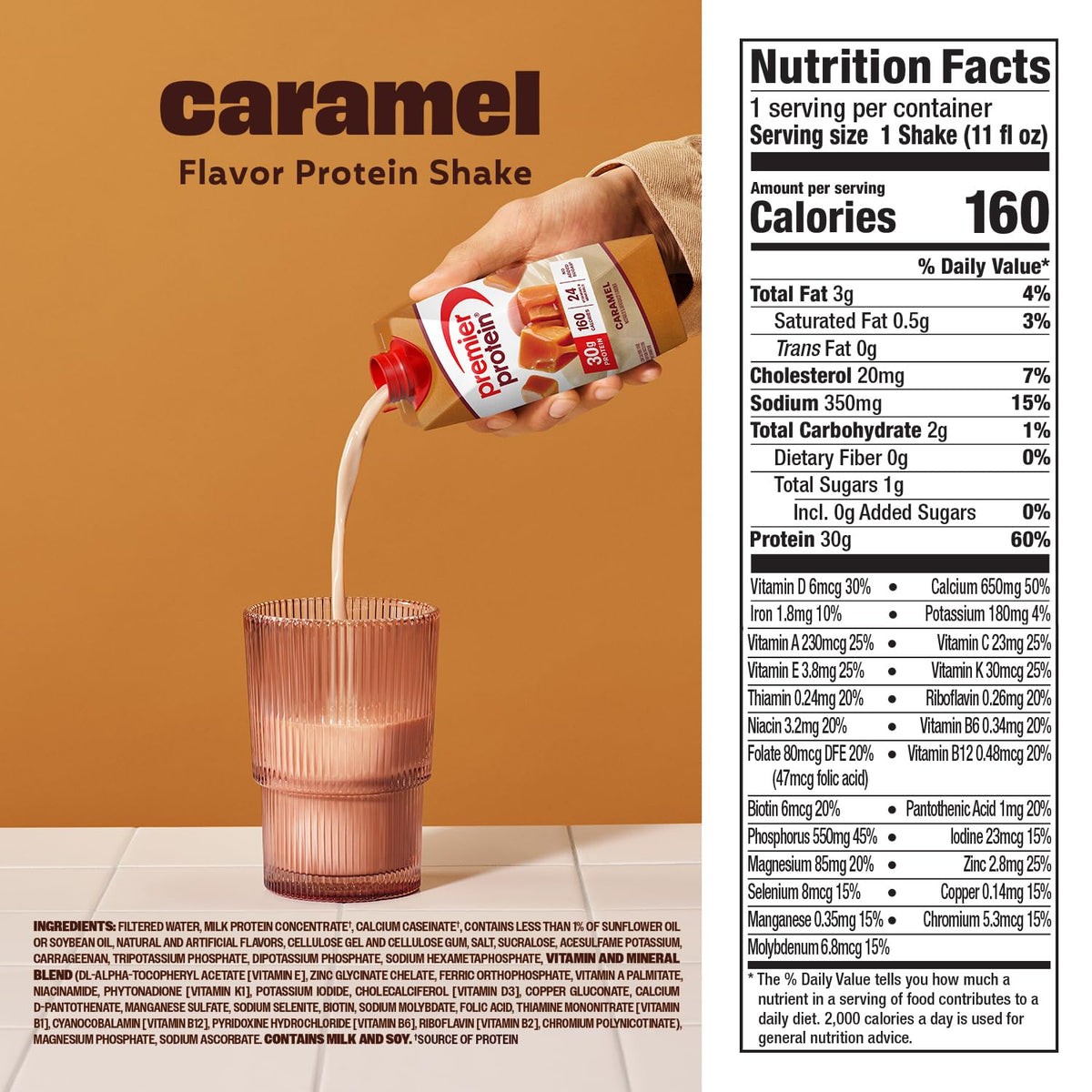 Premier Protein Shake, Liquid, Chocolate Peanut Butter, 30g Protein, Bottle, Gluten Free, 11 fl oz, 12 Pack