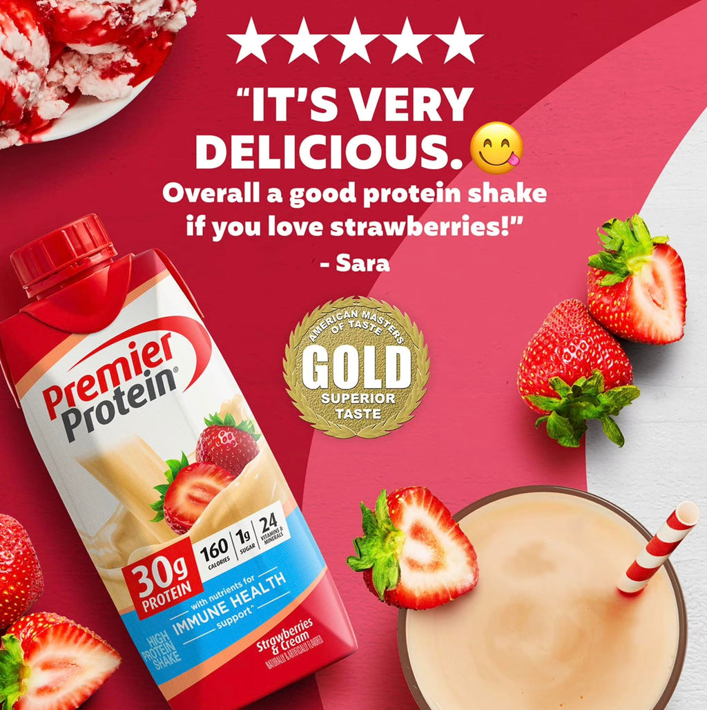 Premier Protein Shake, Liquid, Chocolate Peanut Butter, 30g Protein, Bottle, Gluten Free, 11 fl oz, 12 Pack