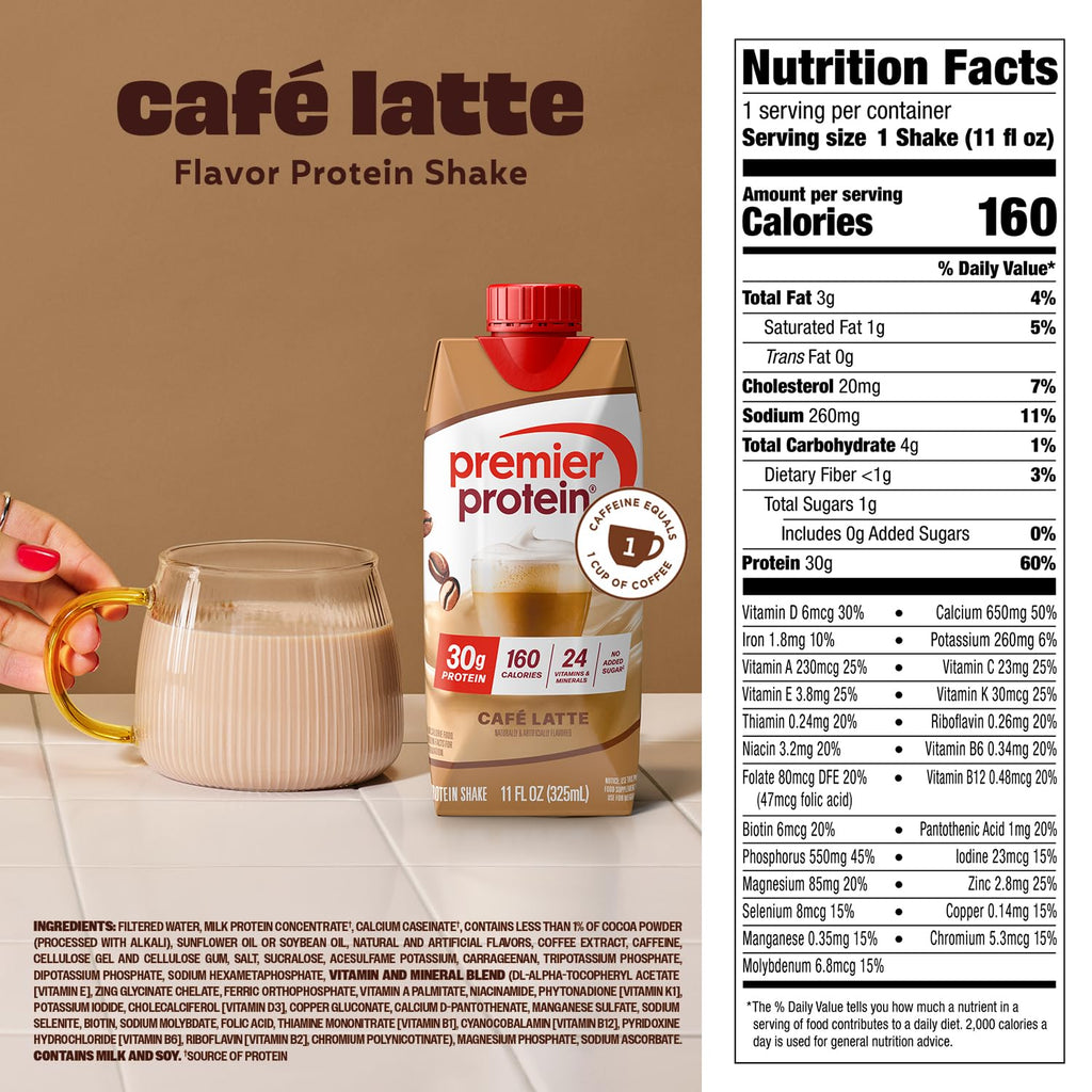 Premier Protein Shake, Liquid, Chocolate Peanut Butter, 30g Protein, Bottle, Gluten Free, 11 fl oz, 12 Pack