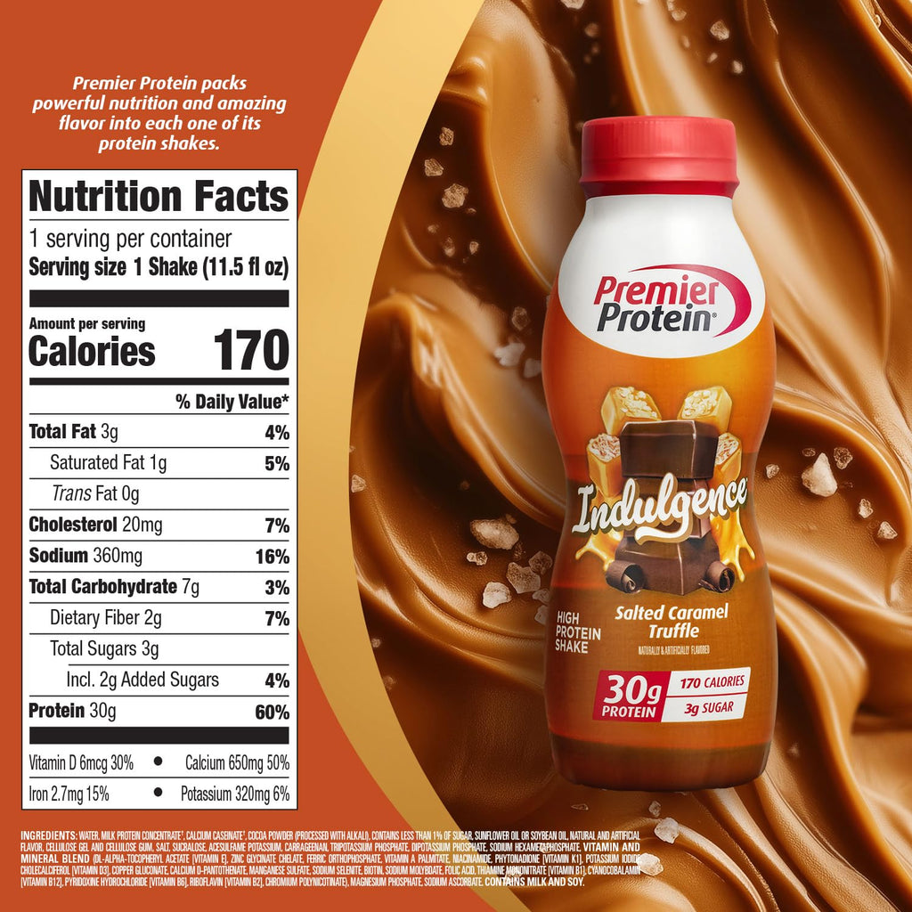 Premier Protein INDULGENCE 30g Shake, White Chocolate Raspberry, 12 Pack