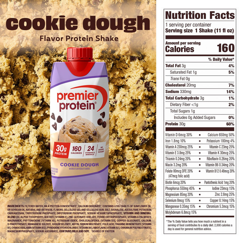 Premier Protein Shake, Liquid, Chocolate Peanut Butter, 30g Protein, Bottle, Gluten Free, 11 fl oz, 12 Pack
