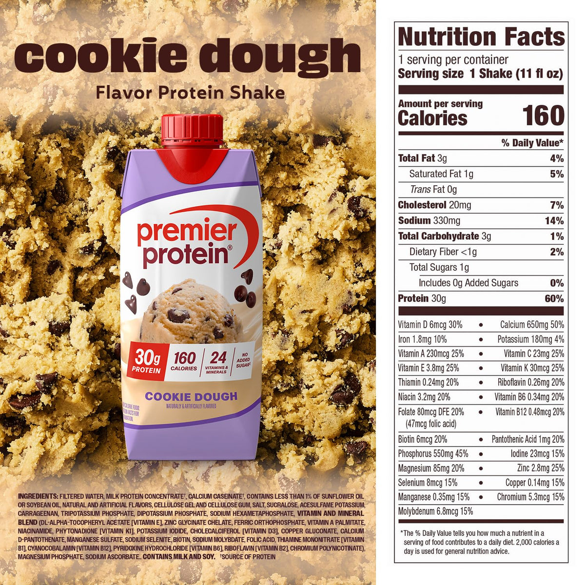 Premier Protein Shake, Liquid, Chocolate Peanut Butter, 30g Protein, Bottle, Gluten Free, 11 fl oz, 12 Pack