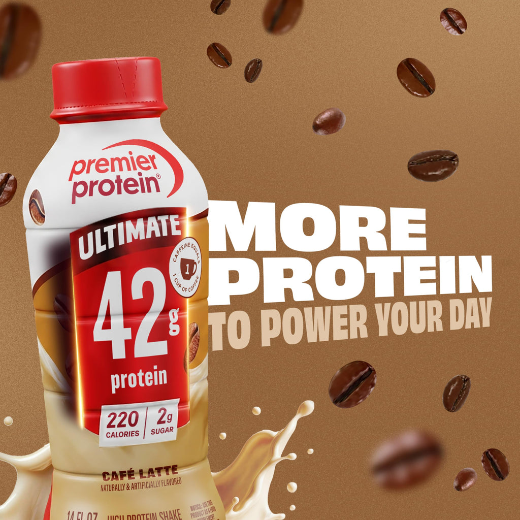 Premier Protein ULTIMATE 42g High Protein Shake, Chocolate, 12 Pack