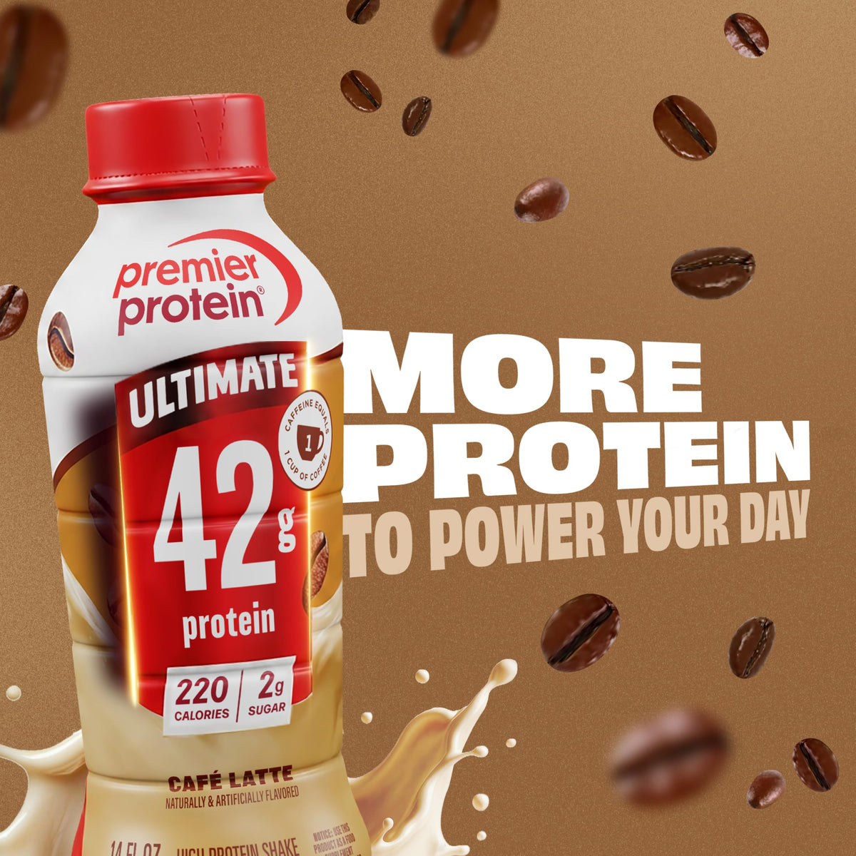 Premier Protein ULTIMATE 42g High Protein Shake, Chocolate, 12 Pack