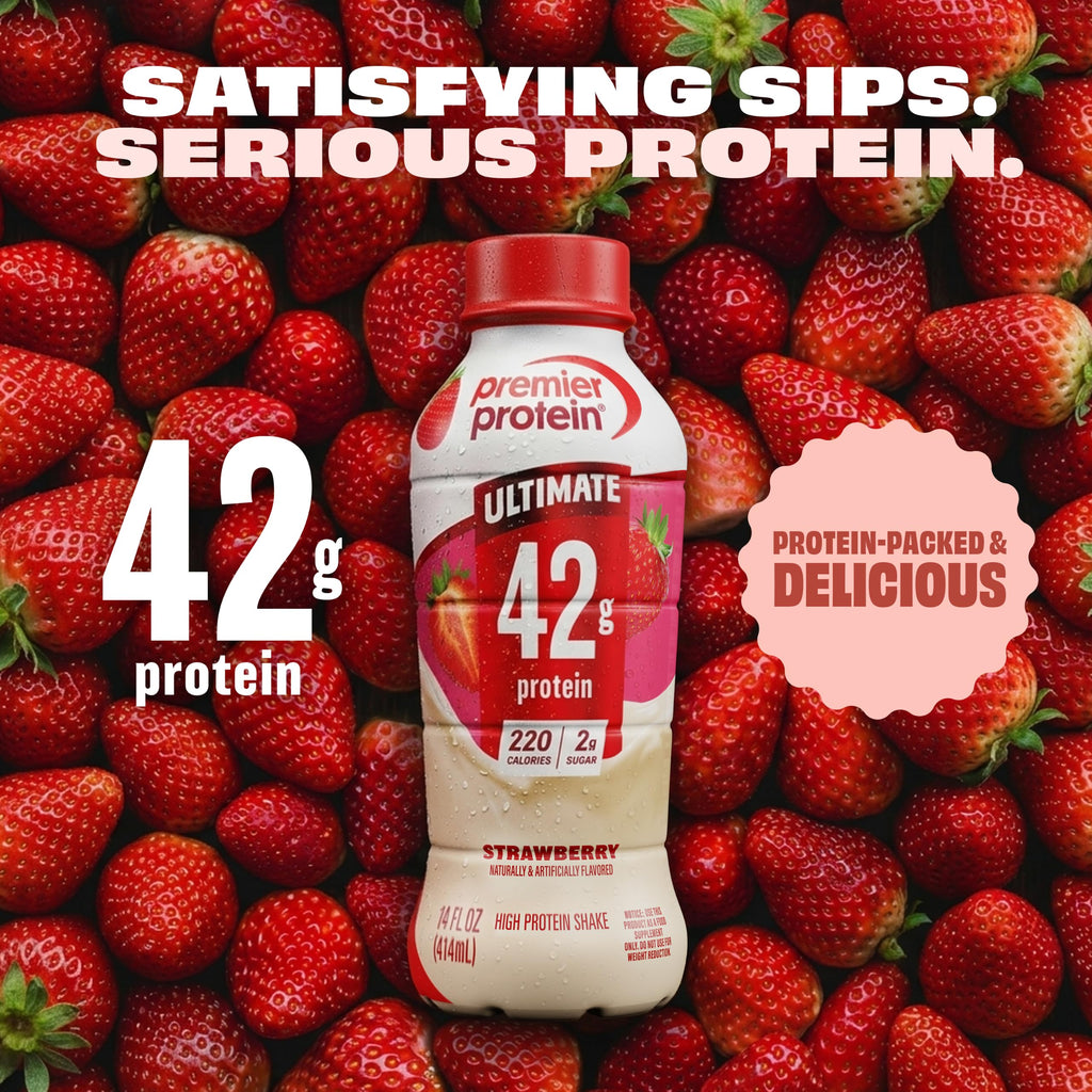 Premier Protein ULTIMATE 42g High Protein Shake, Chocolate, 12 Pack