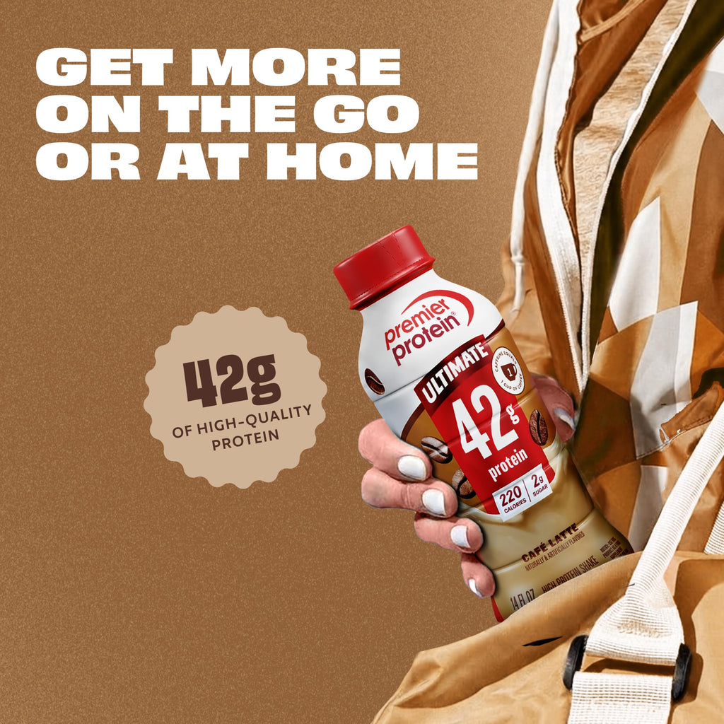 Premier Protein ULTIMATE 42g High Protein Shake, Chocolate, 12 Pack